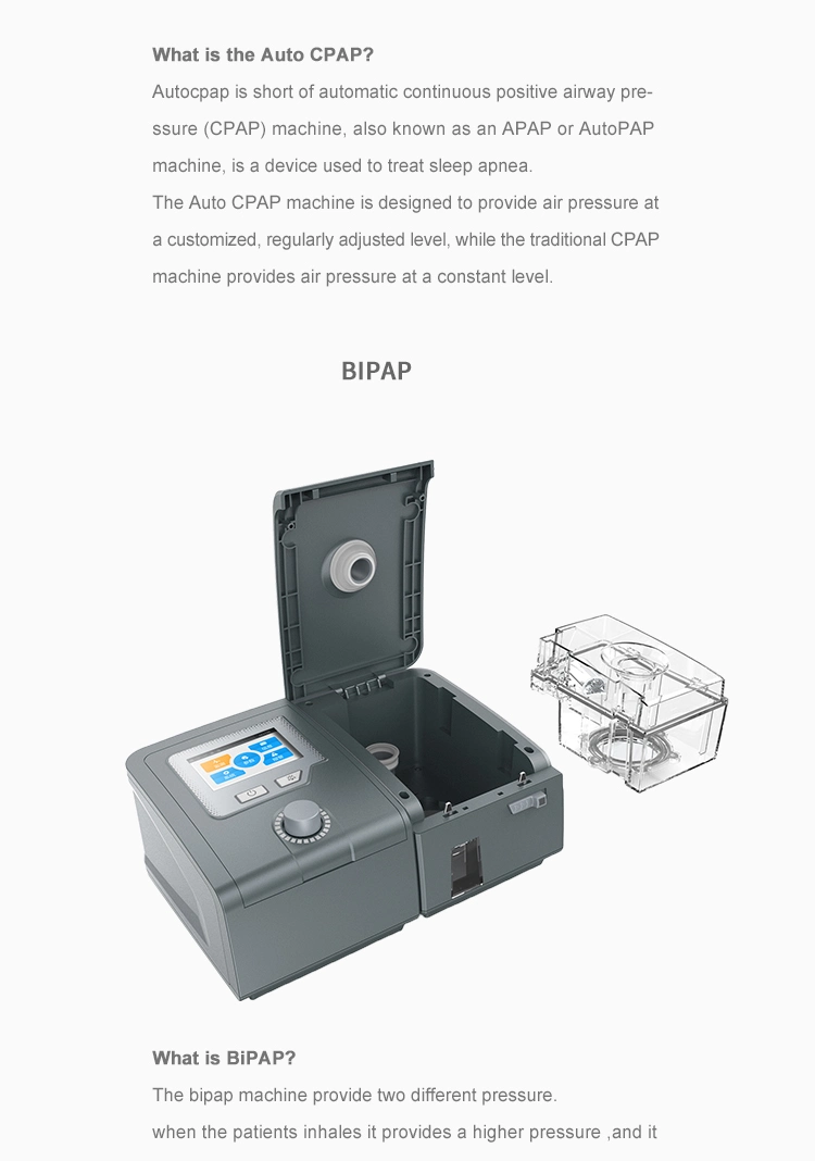 Byond Oxygen Devices Portable Auto Medical Adults Ventilators Bipap for Sleep and Apnea Treatment Machine Factory Price with CE