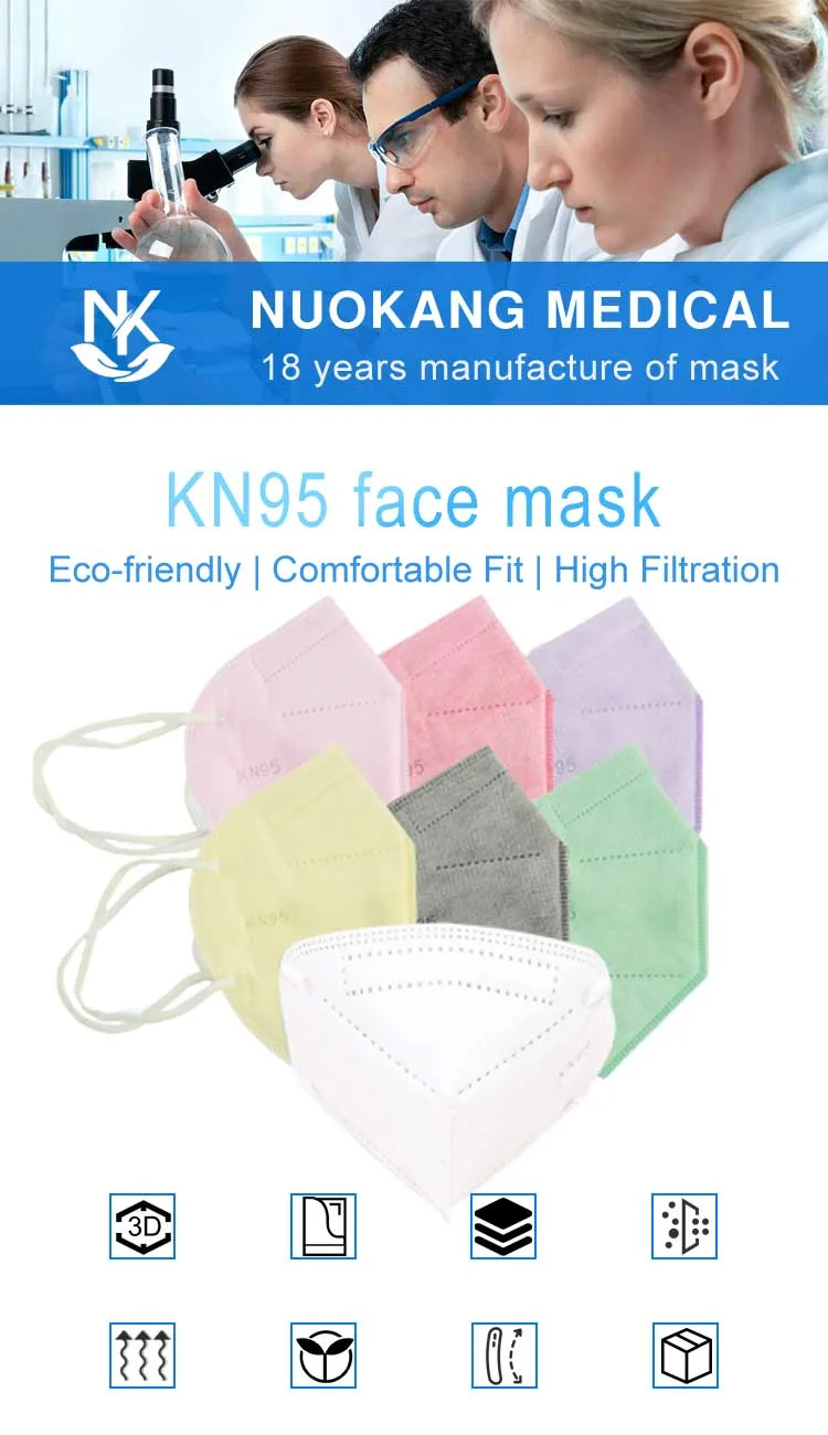 Wholesale 5ply Disposable Mask Kids KN95 Mask 5 Layer Dust Children Custom Kids Protective Kn95mask