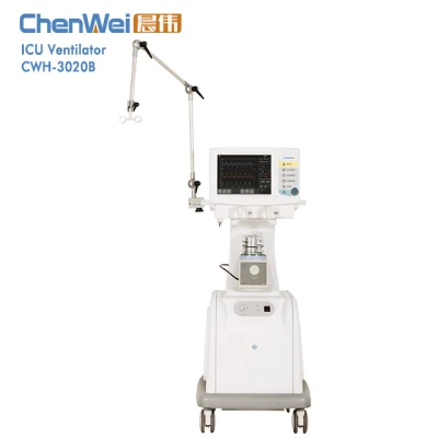 Medizinisches Beatmungsgerät für die Intensivstation mit Touch-Farbbildschirm und CE/ISO Cwh-3020b