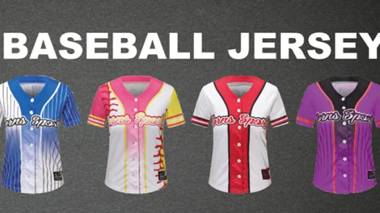 Personalisiertes Softball-Trikot, maßgeschneidertes Baseball-Trikot aus Polyester